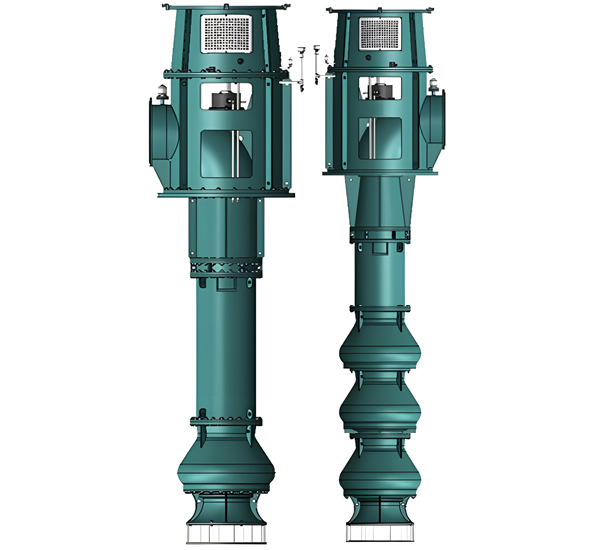 The Single casing suspended vertical turbine pump